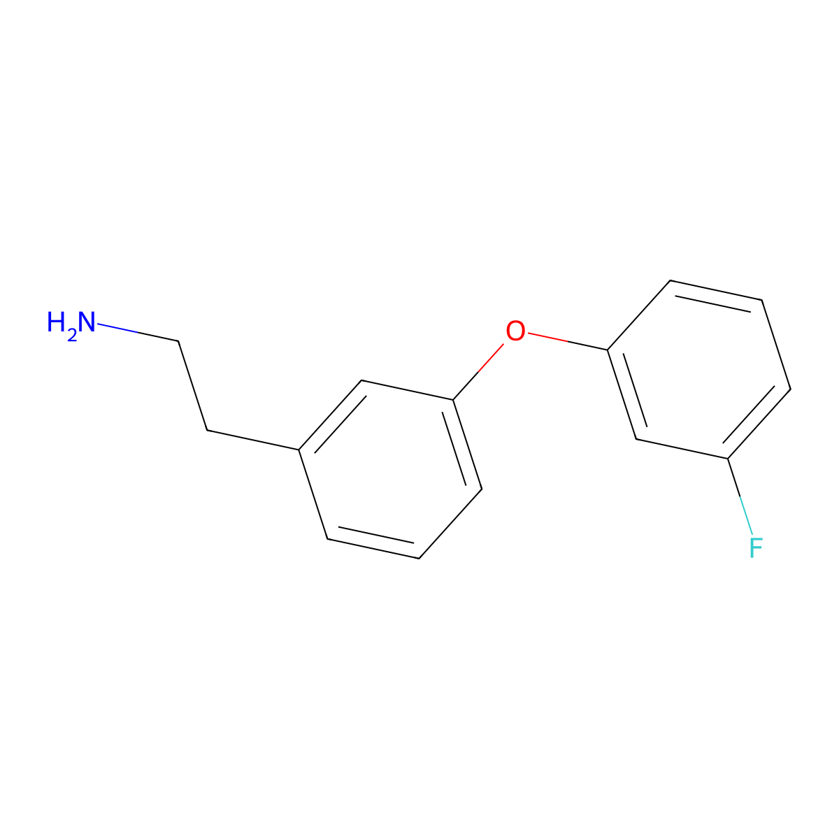 2-[3-(3-Fluorophenoxy)phenyl]ethan-1-amine molecular structure, CAS 1466294-48-3