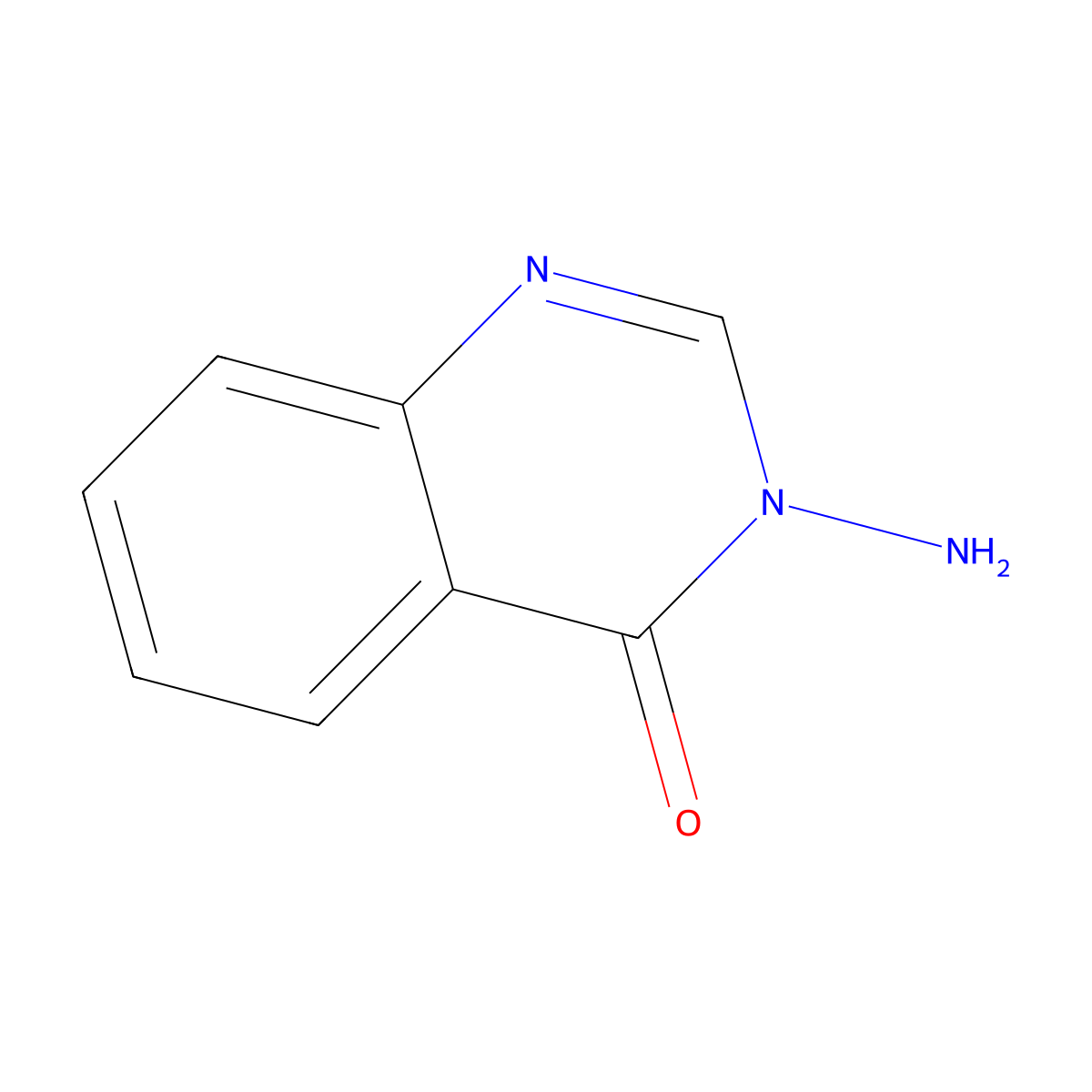 3-Amino-4(3H)-quinazolinone molecular structure, CAS 14663-46-8