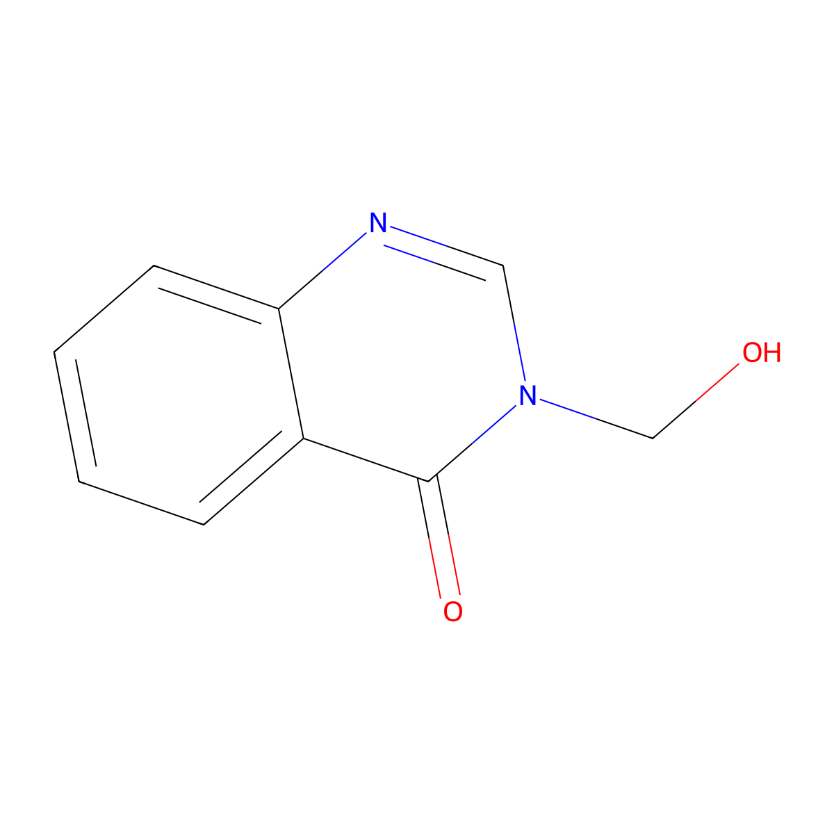 4(3H)-Quinazolinone, 3-(hydroxymethyl)- molecular structure, CAS 14663-52-6