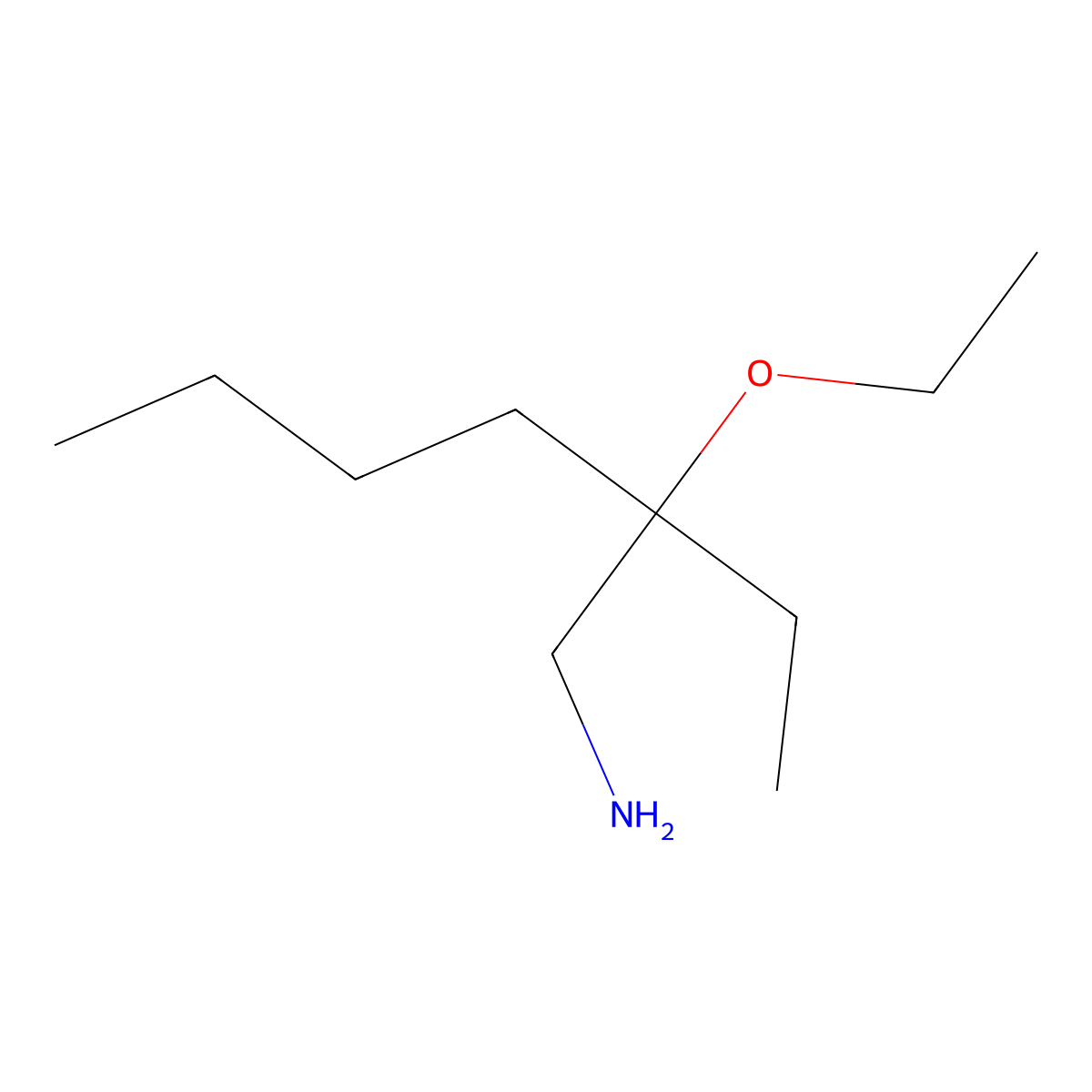 3-(Aminomethyl)-3-ethoxyheptane molecular structure, CAS 1466397-84-1