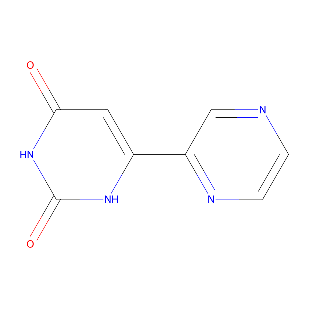 6-(pyrazin-2-yl)pyrimidine-2,4(1H,3H)-dione molecular structure, CAS 1466416-83-0