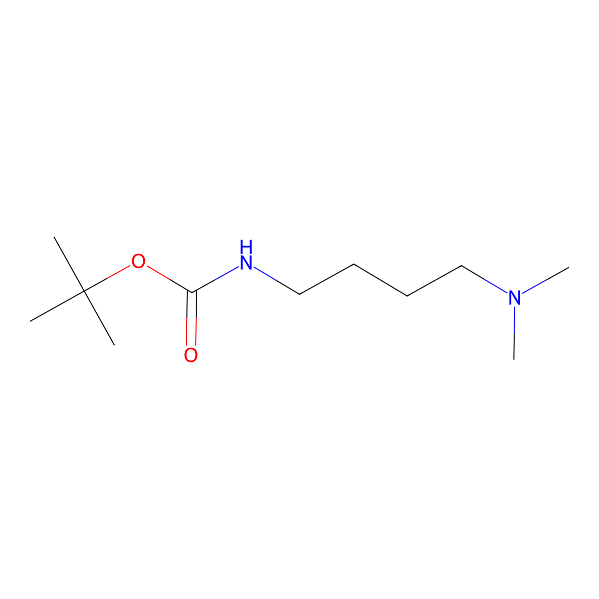 Tert-butyl (4-(dimethylamino)butyl)carbamate molecular structure, CAS 1466418-78-9