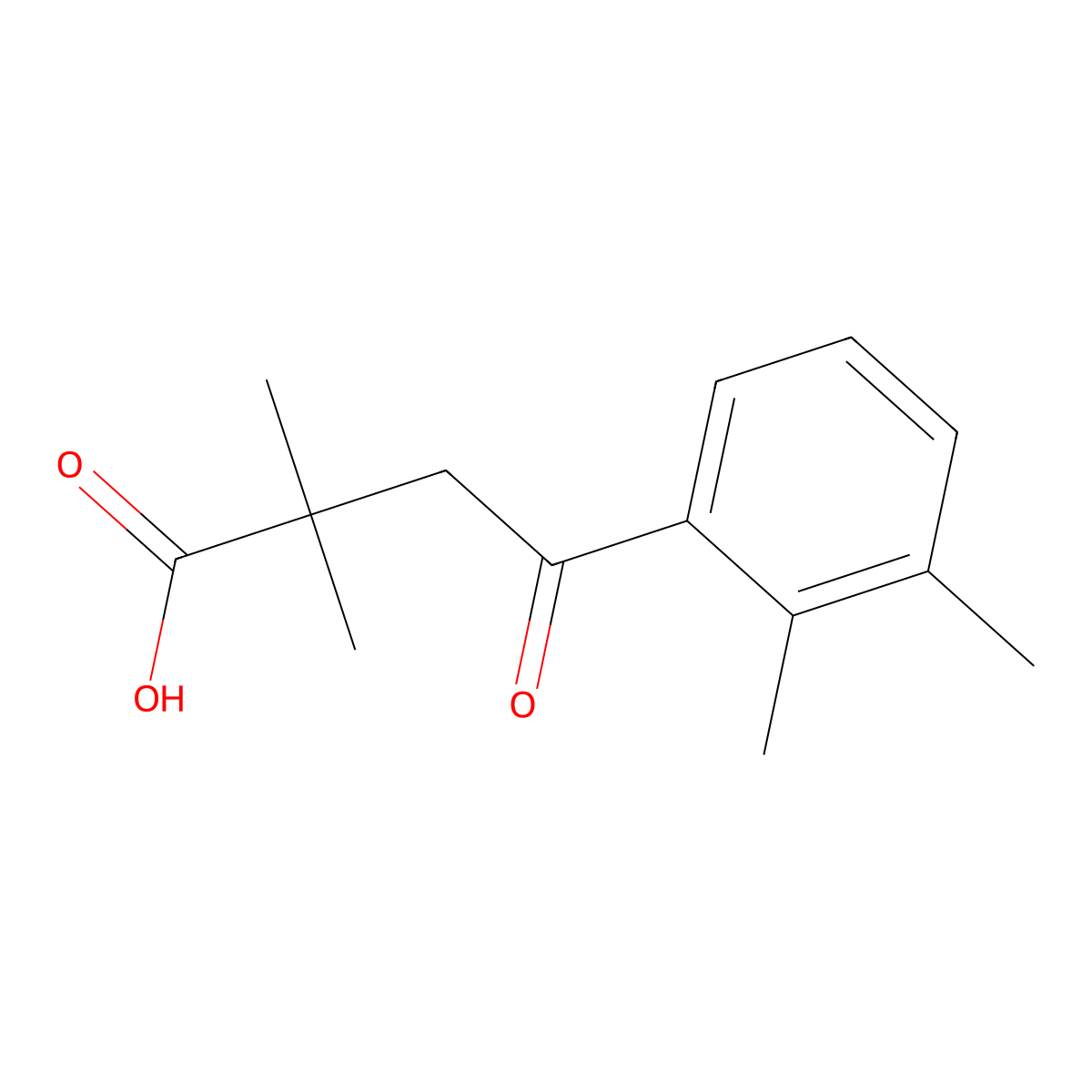 2,2-Dimethyl-4-(2,3-dimethylphenyl)-4-oxobutyric acid molecular structure, CAS 146645-55-8