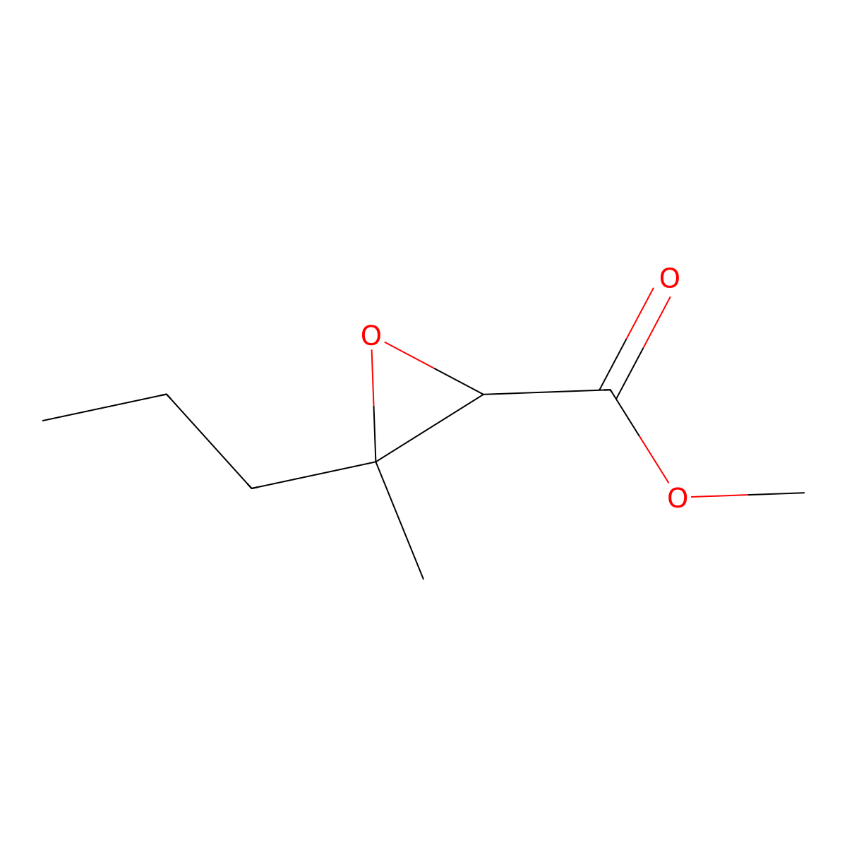 Methyl 3-methyl-3-propyloxirane-2-carboxylate molecular structure, CAS 1466483-07-7