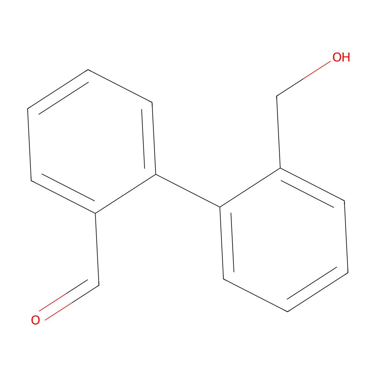 2'-(Hydroxymethyl)-[1,1'-biphenyl]-2-carbaldehyde molecular structure, CAS 14665-22-6