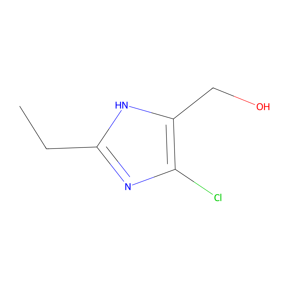 (5-Chloro-2-ethyl-1h-imidazol-4-yl)methanol molecular structure, CAS 146650-65-9