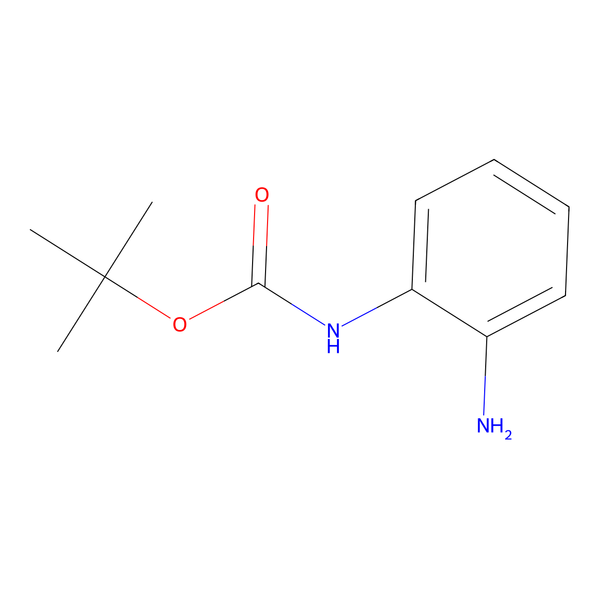 N-(tert-Butoxycarbonyl)-1,2-phenylenediamine molecular structure, CAS 146651-75-4
