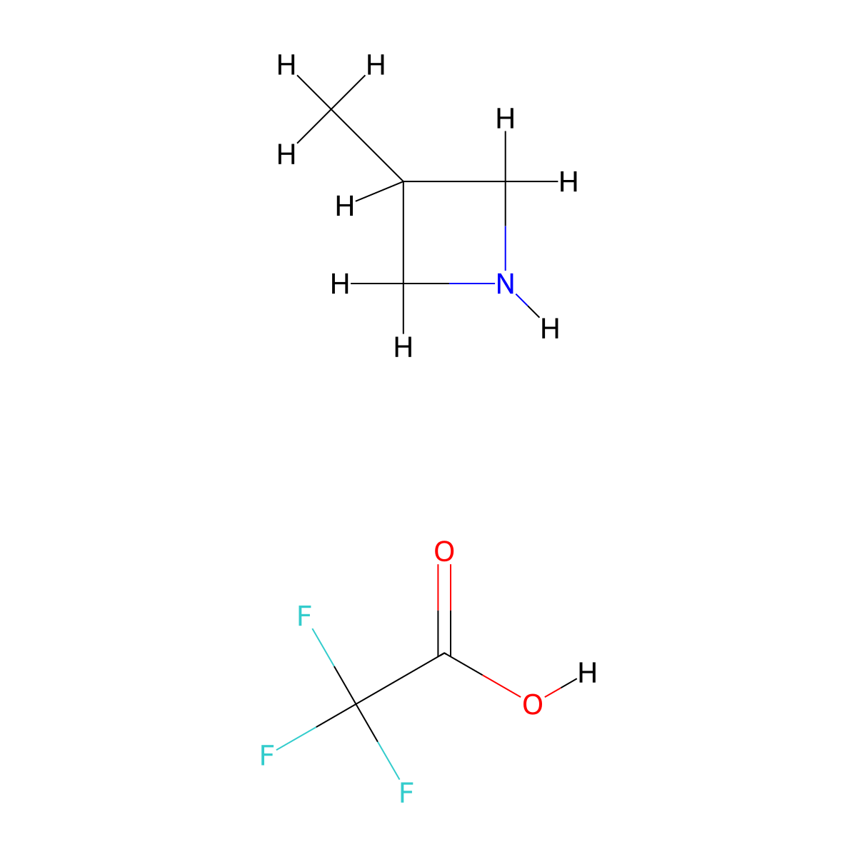 3-Methylazetidine; trifluoroacetic acid molecular structure, CAS 1466515-56-9