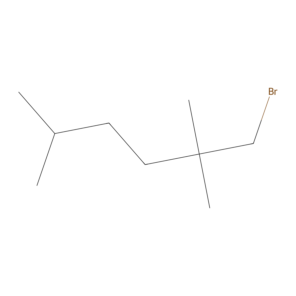 1-Bromo-2,2,5-trimethylhexane molecular structure, CAS 1466562-36-6