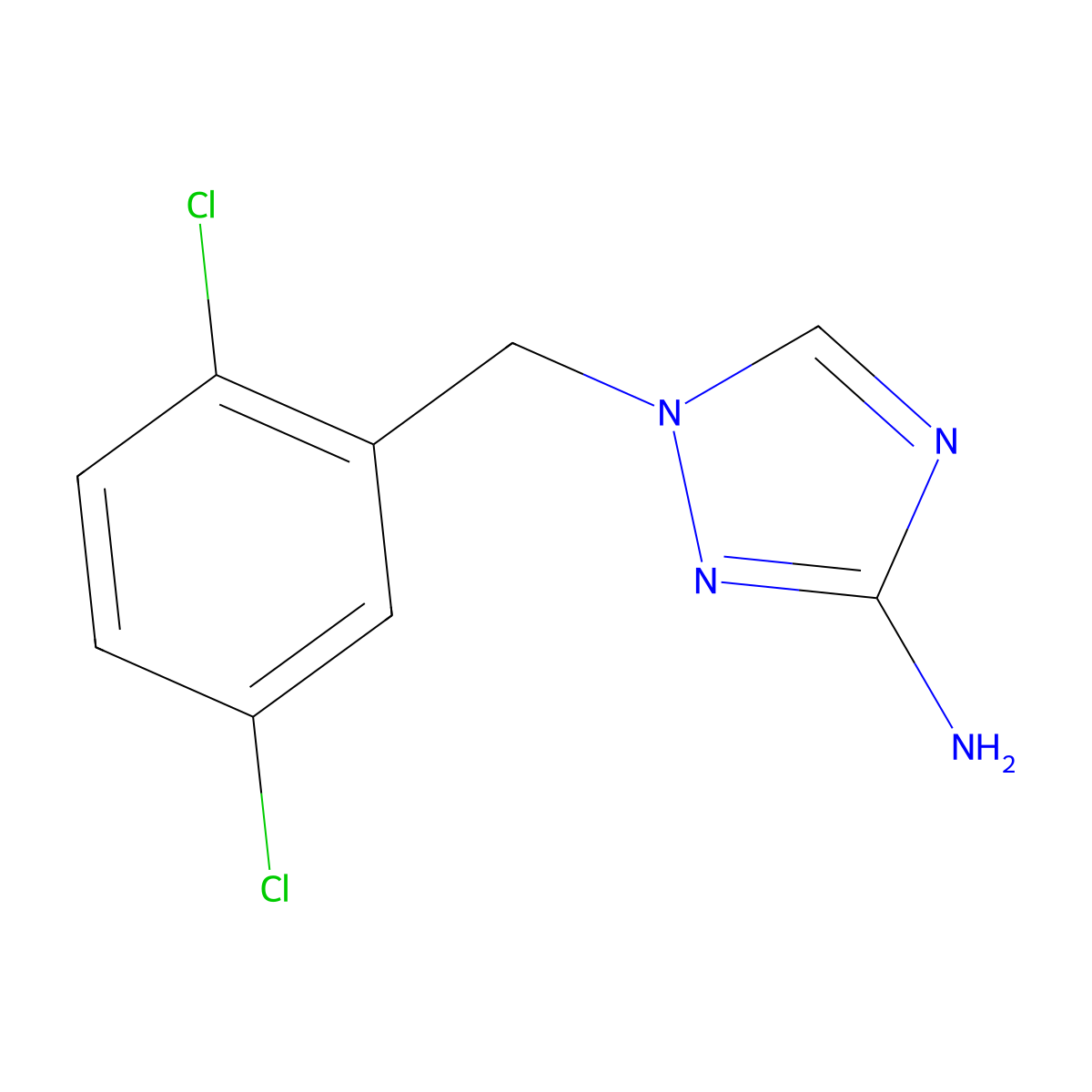 1-(2,5-Dichlorobenzyl)-1h-1,2,4-triazol-3-amine molecular structure, CAS 1466620-04-1