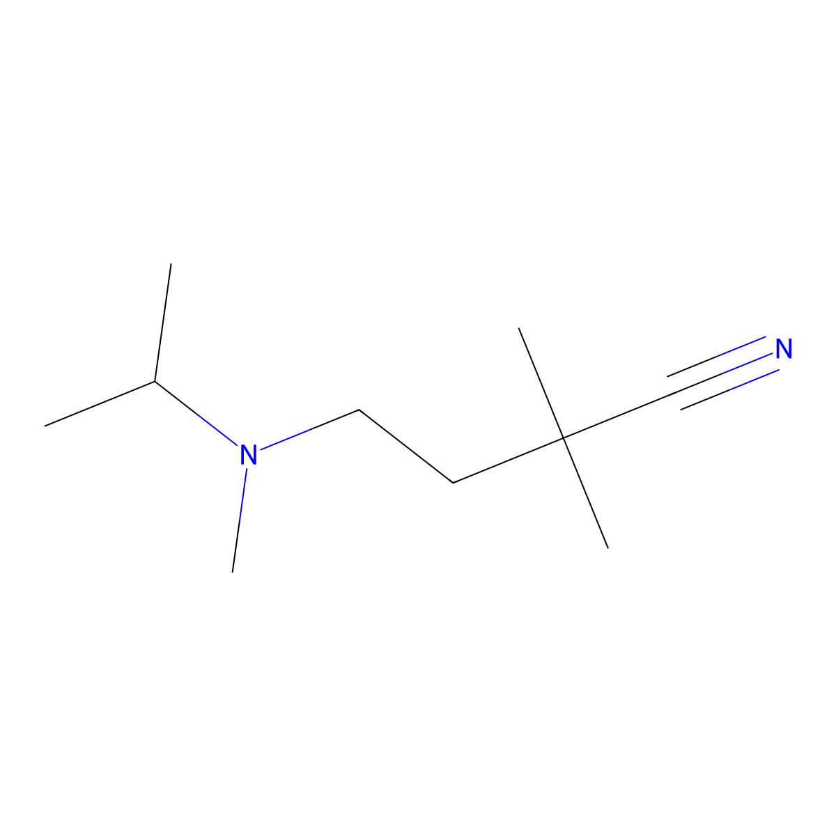 4-(Isopropyl(methyl)amino)-2,2-dimethylbutanenitrile molecular structure, CAS 1466736-24-2