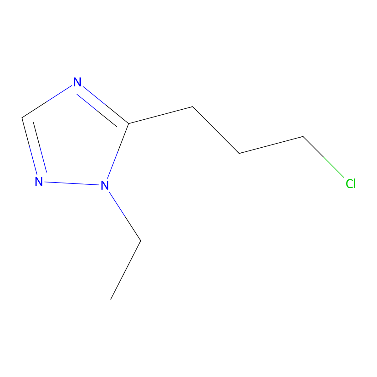 5-(3-Chloropropyl)-1-ethyl-1H-1,2,4-triazole molecular structure, CAS 1466769-16-3