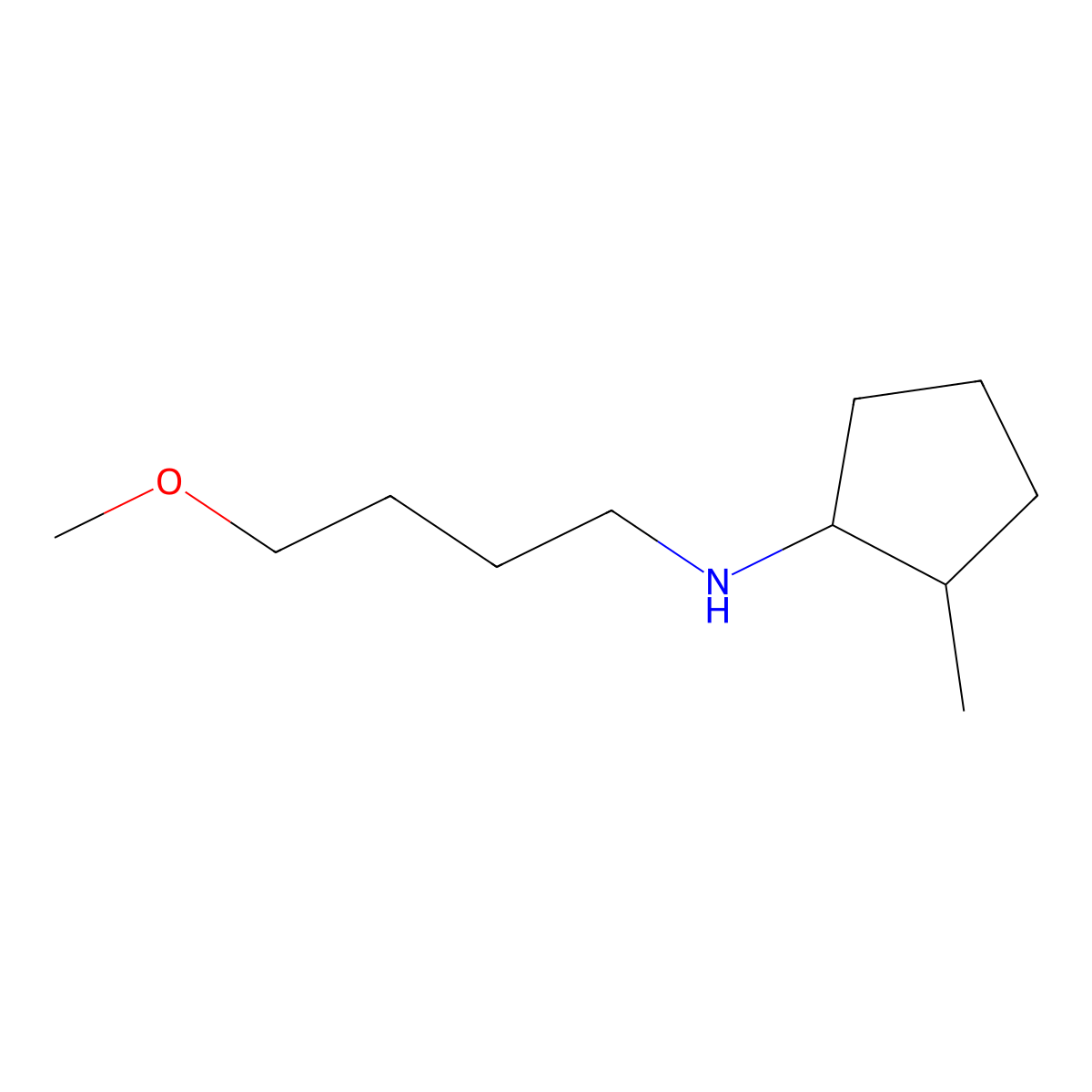 N-(4-methoxybutyl)-2-methylcyclopentan-1-amine molecular structure, CAS 1466773-49-8