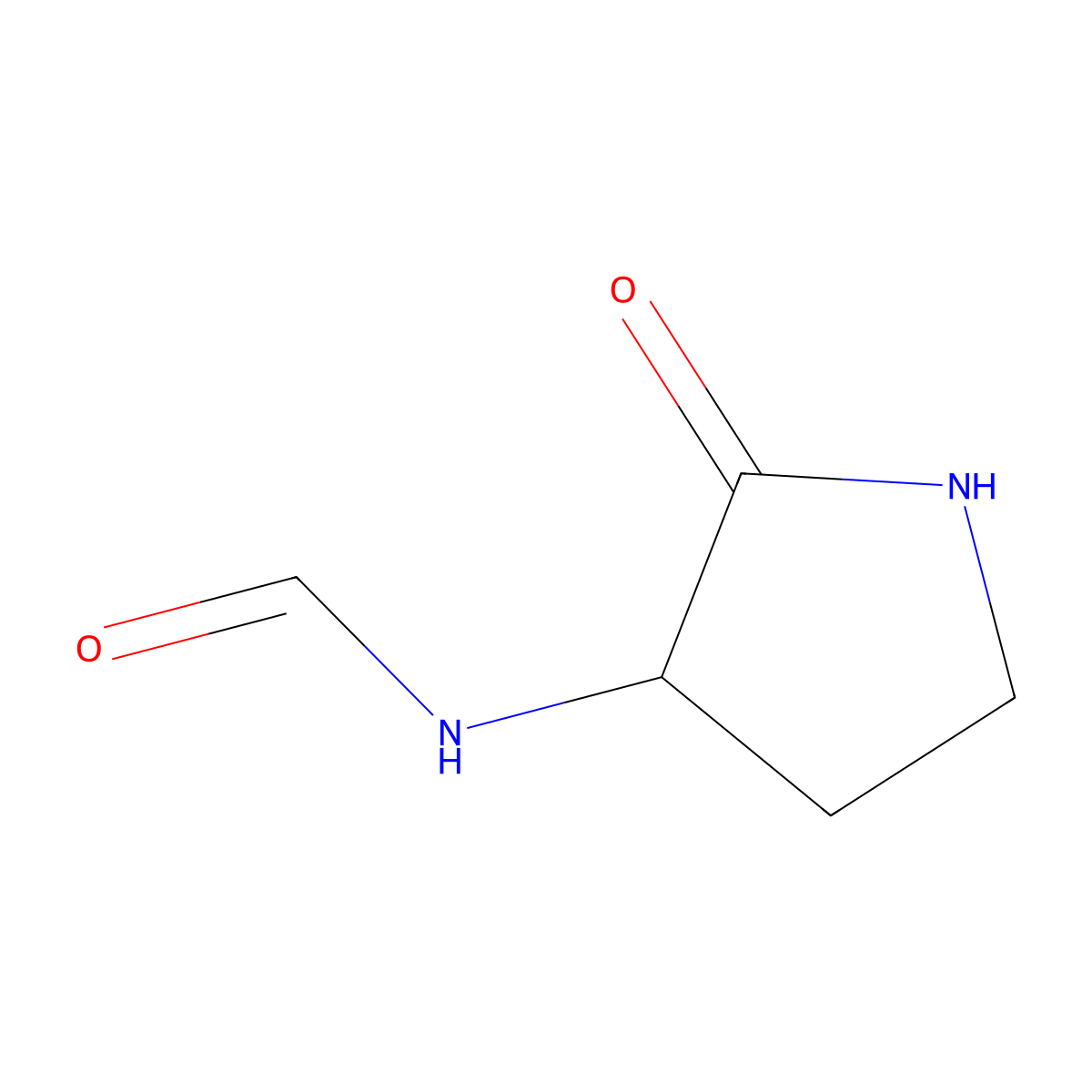 N-[(3S)-2-oxopyrrolidin-3-yl]formamide molecular structure, CAS 146679-04-1