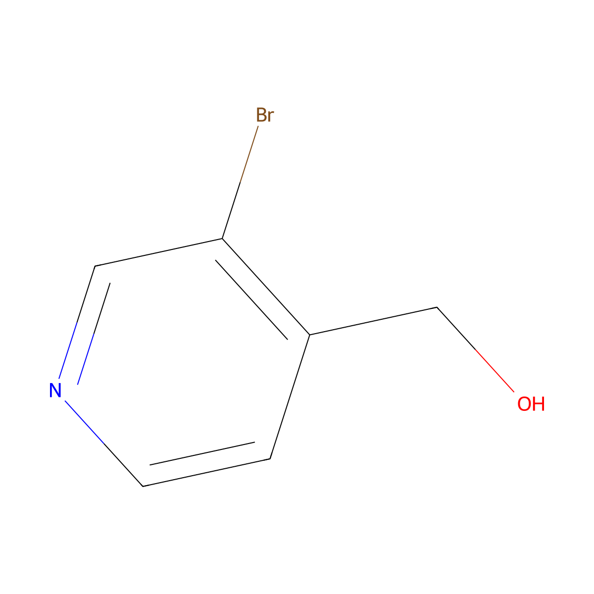 (3-Bromopyridin-4-yl)methanol molecular structure, CAS 146679-66-5
