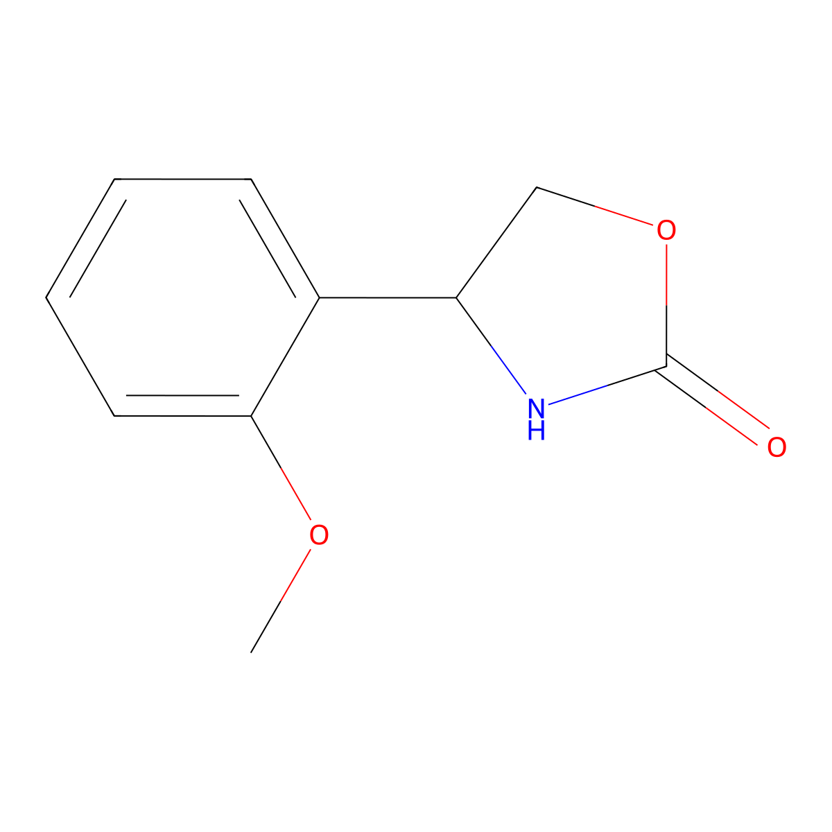 4-(2-Methoxyphenyl)oxazolidin-2-one molecular structure, CAS 1466834-59-2
