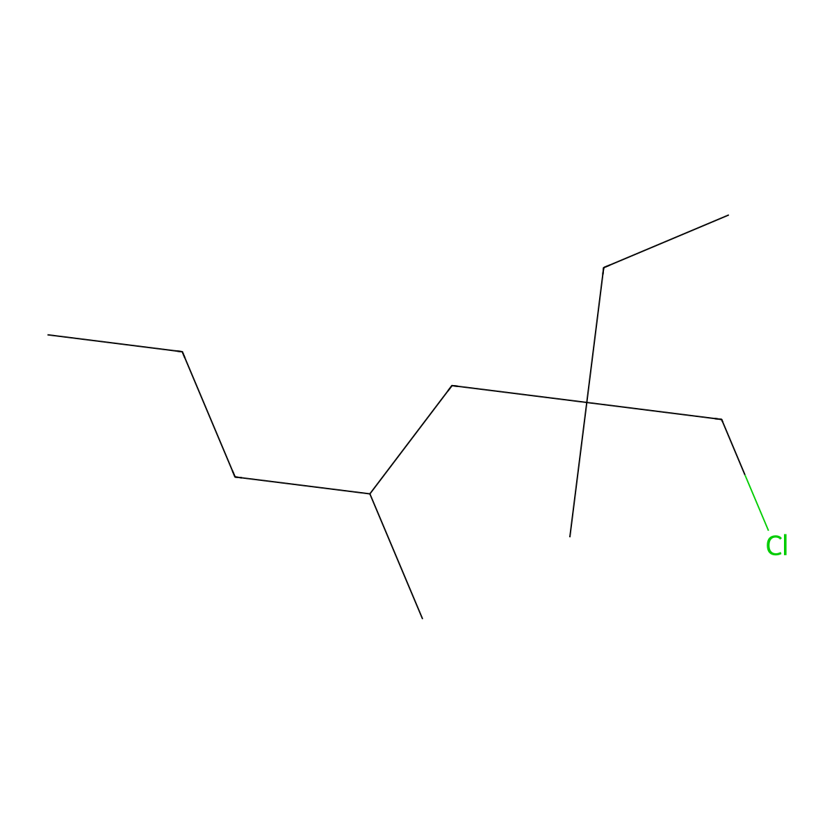 3-(Chloromethyl)-3,5-dimethyloctane molecular structure, CAS 1466874-14-5