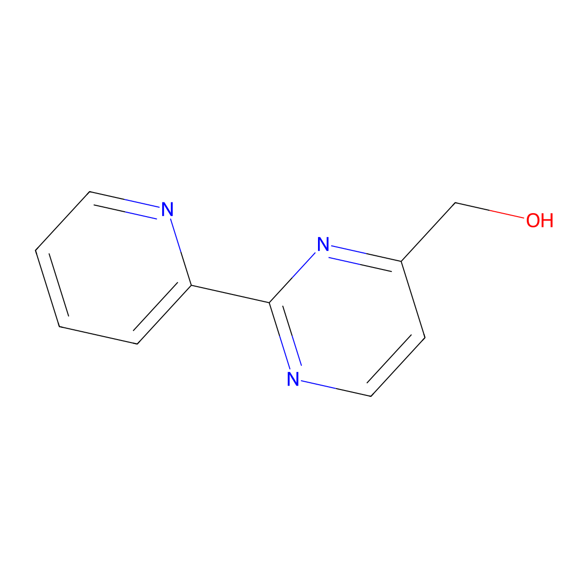 [2-(Pyridin-2-yl)pyrimidin-4-yl]methanol molecular structure, CAS 1466891-08-6