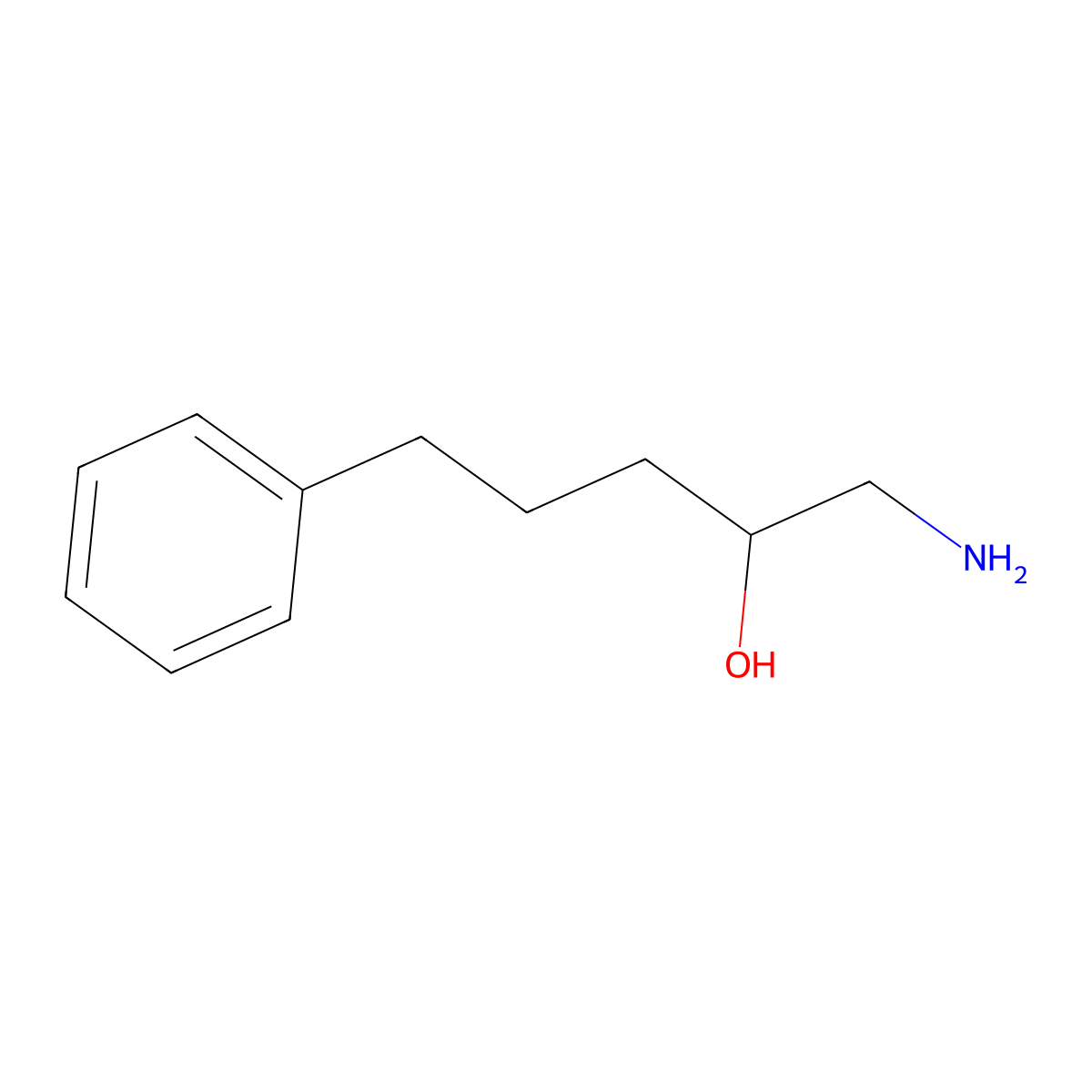 1-Amino-5-phenylpentan-2-ol molecular structure, CAS 1466907-68-5