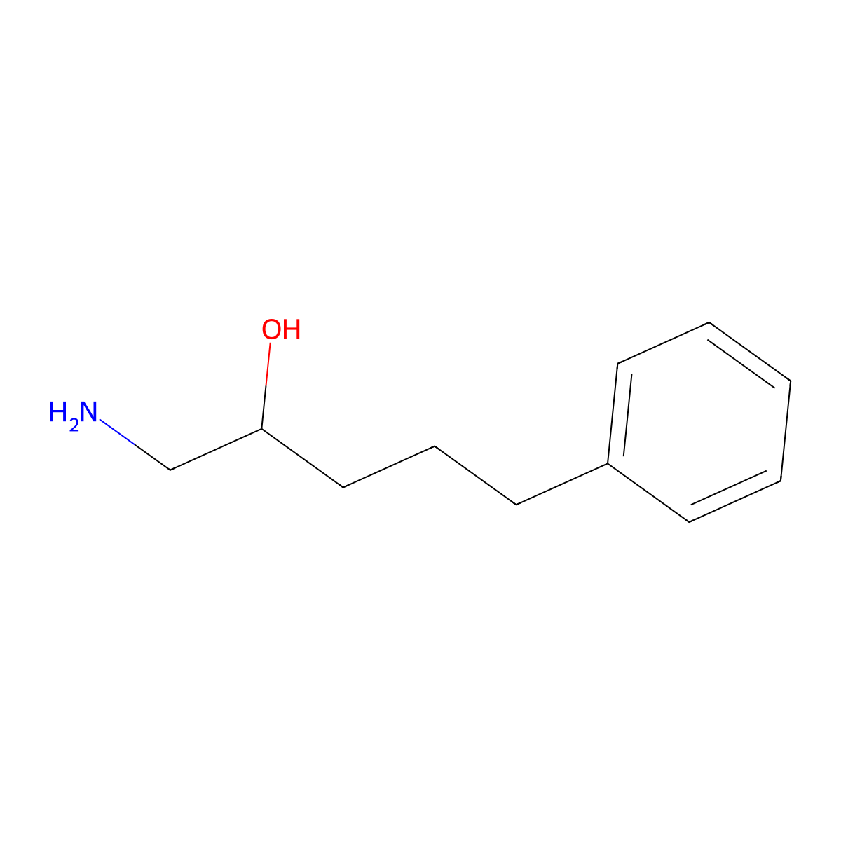 1-Amino-5-phenylpentan-2-ol molecular structure, CAS 1466907-68-5