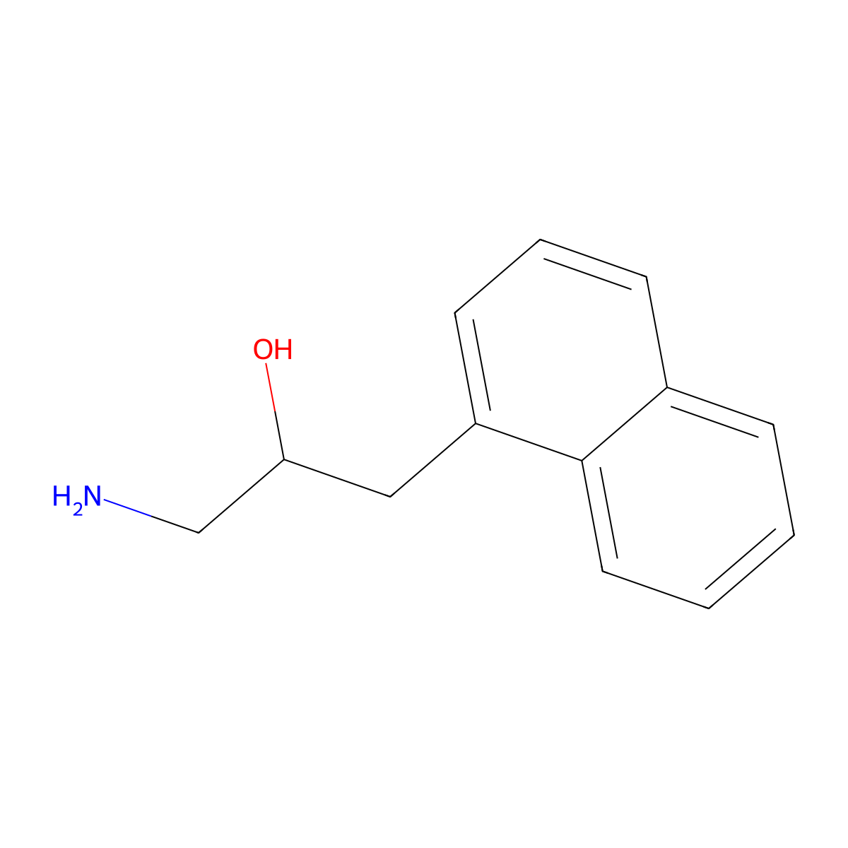 1-Amino-3-(naphthalen-1-yl)propan-2-ol molecular structure, CAS 1466944-64-8