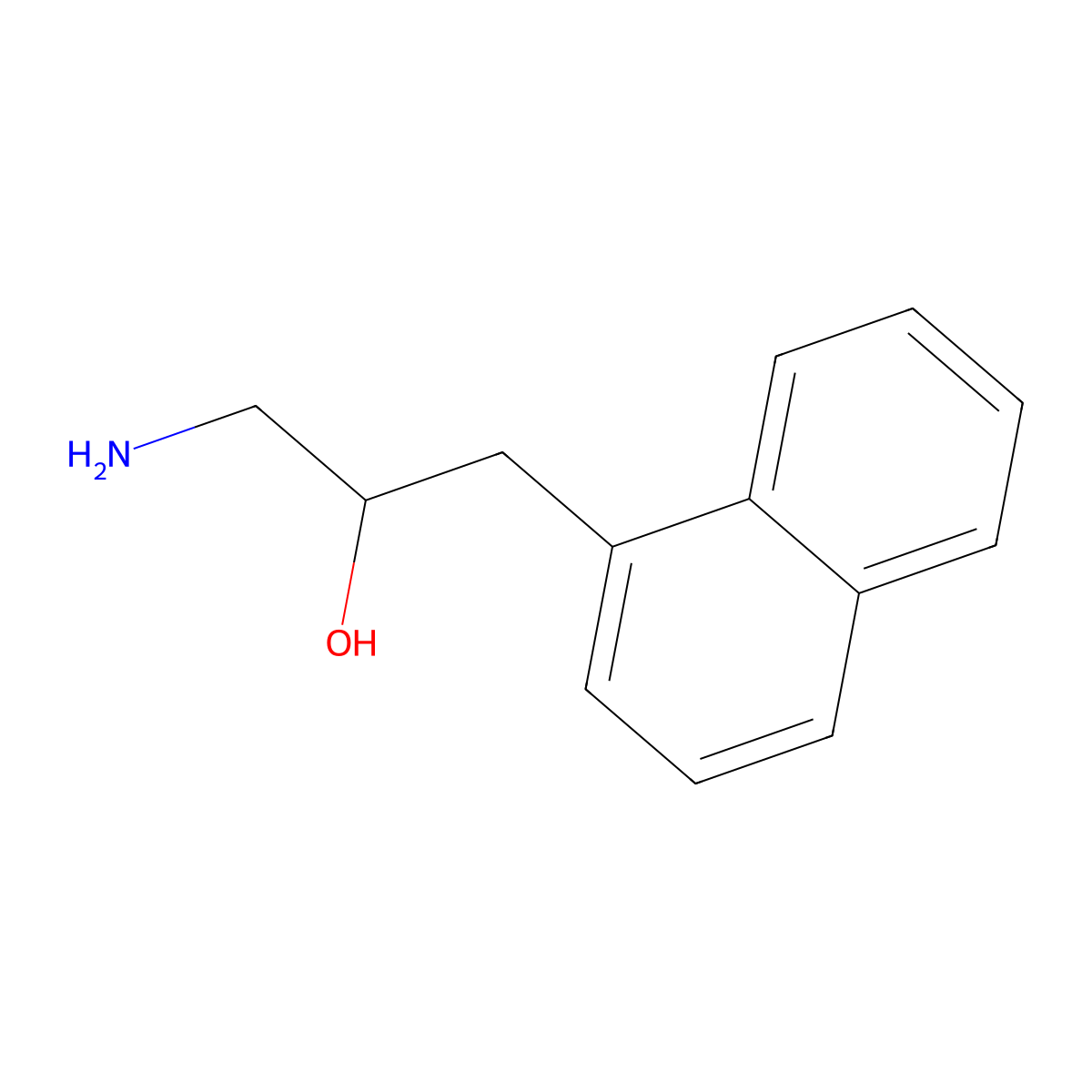 1-Amino-3-(naphthalen-1-yl)propan-2-ol molecular structure, CAS 1466944-64-8