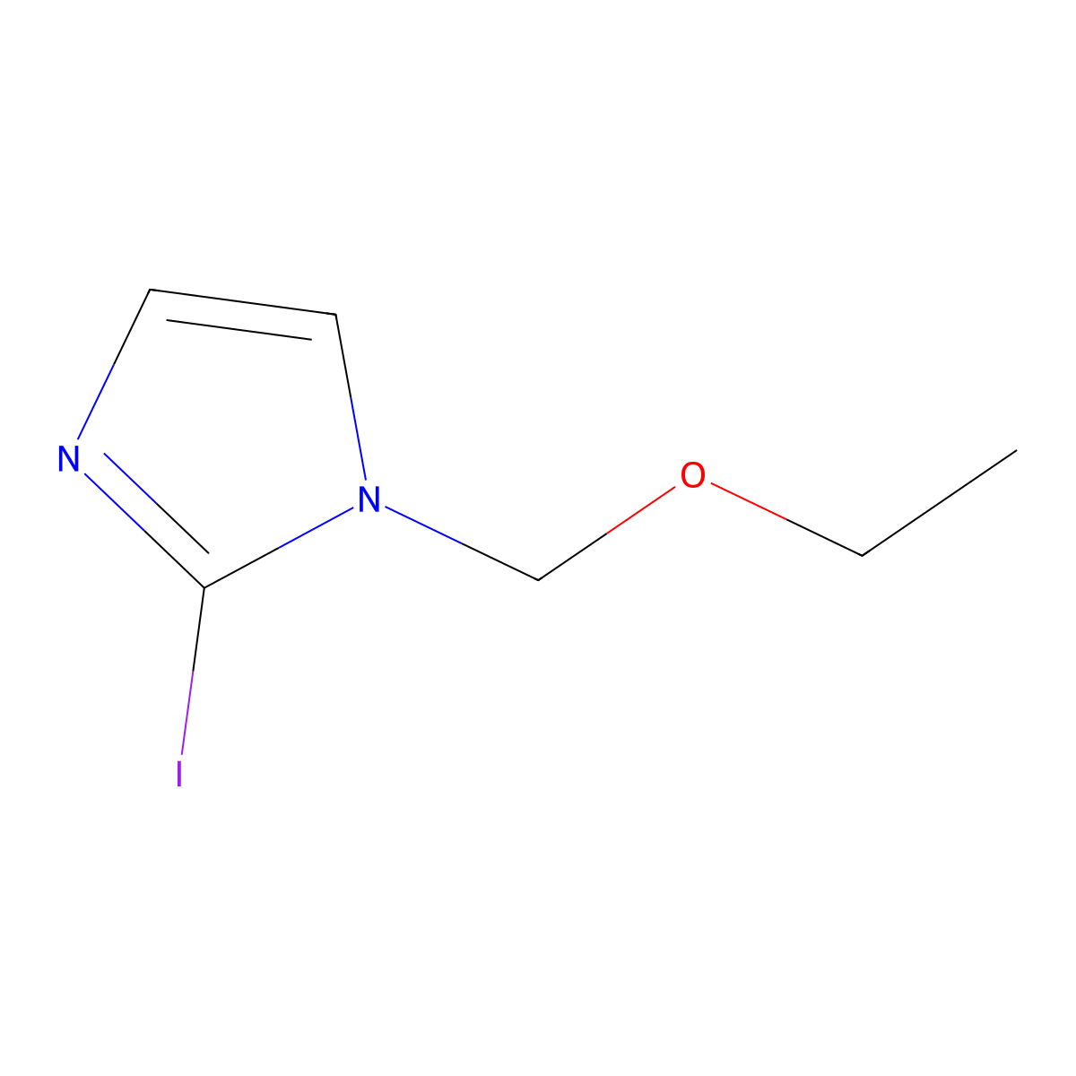 1-Ethoxymethyl-2-iodoimidazole molecular structure, CAS 146697-87-2