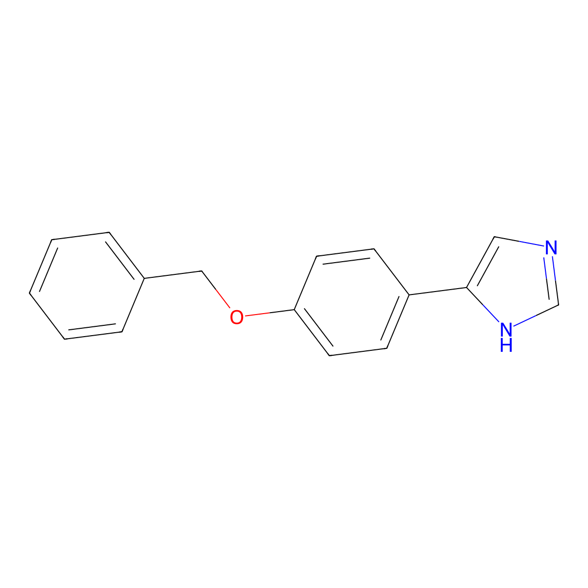 4-[4-(benzyloxy)phenyl]-1H-imidazole molecular structure, CAS 146698-61-5