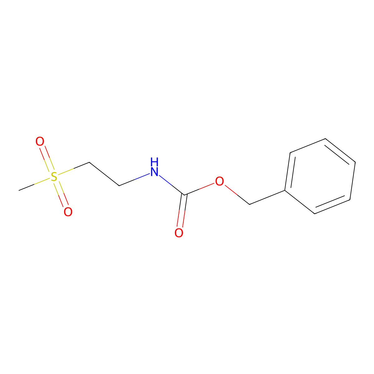 [2-(Methylsulfonyl)ethyl]carbamic Acid Benzyl Ester molecular structure, CAS 146698-94-4