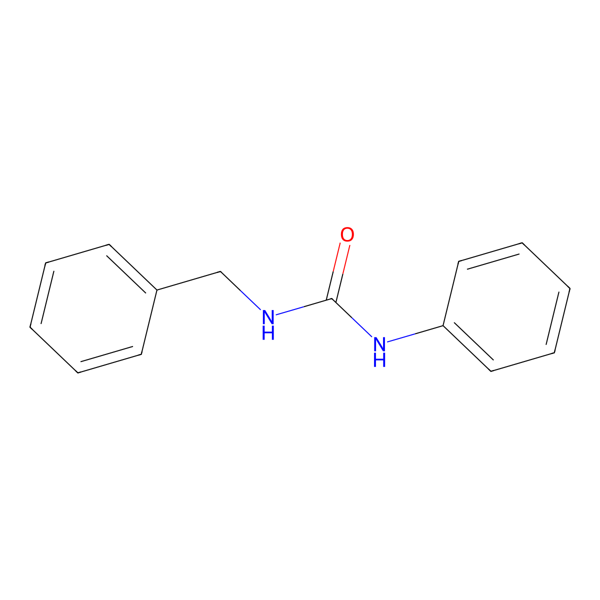 1-Benzyl-3-phenylurea molecular structure, CAS 1467-21-6