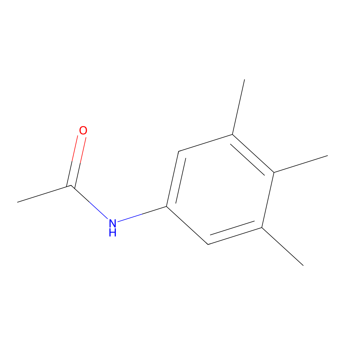 N-(3,4,5-Trimethylphenyl)acetamide molecular structure, CAS 1467-34-1