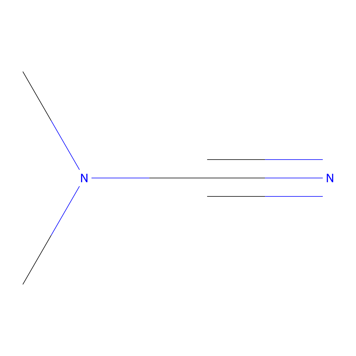 Dimethylcyanamide molecular structure, CAS 1467-79-4