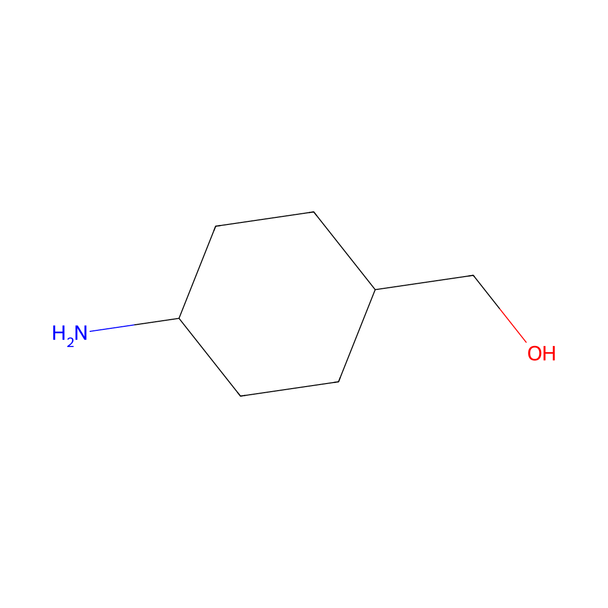 ((1s,4s)-4-Aminocyclohexyl)methanol molecular structure, CAS 1467-84-1