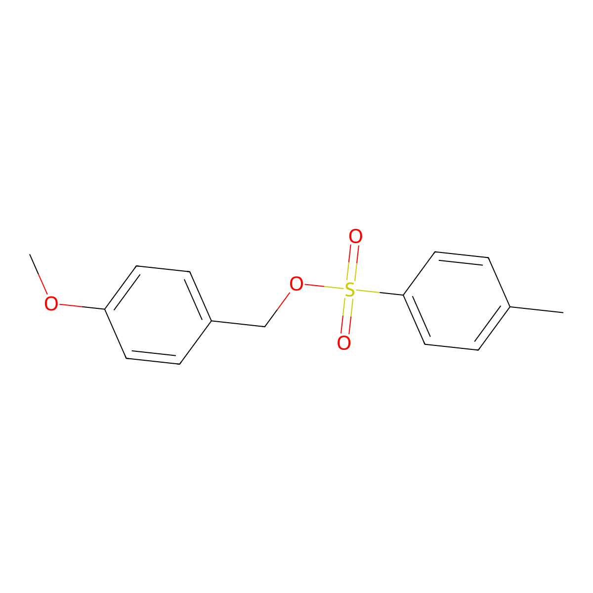 (4-Methoxyphenyl)methyl 4-methylbenzene-1-sulfonate molecular structure, CAS 14670-03-2