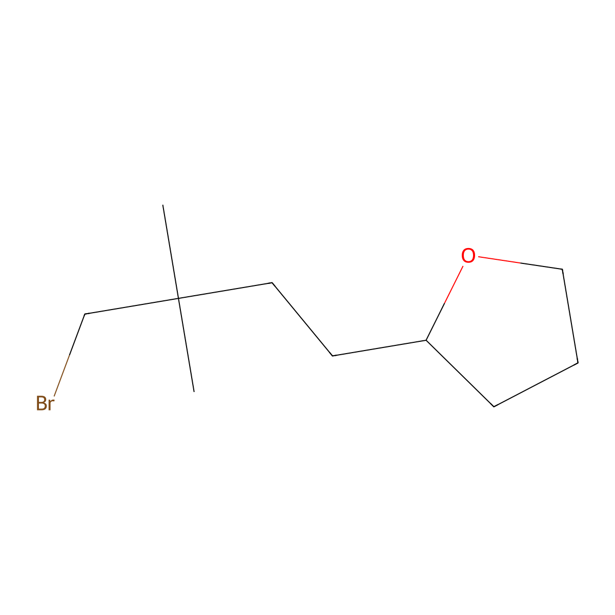 2-(4-Bromo-3,3-dimethylbutyl)oxolane molecular structure, CAS 1467023-35-3