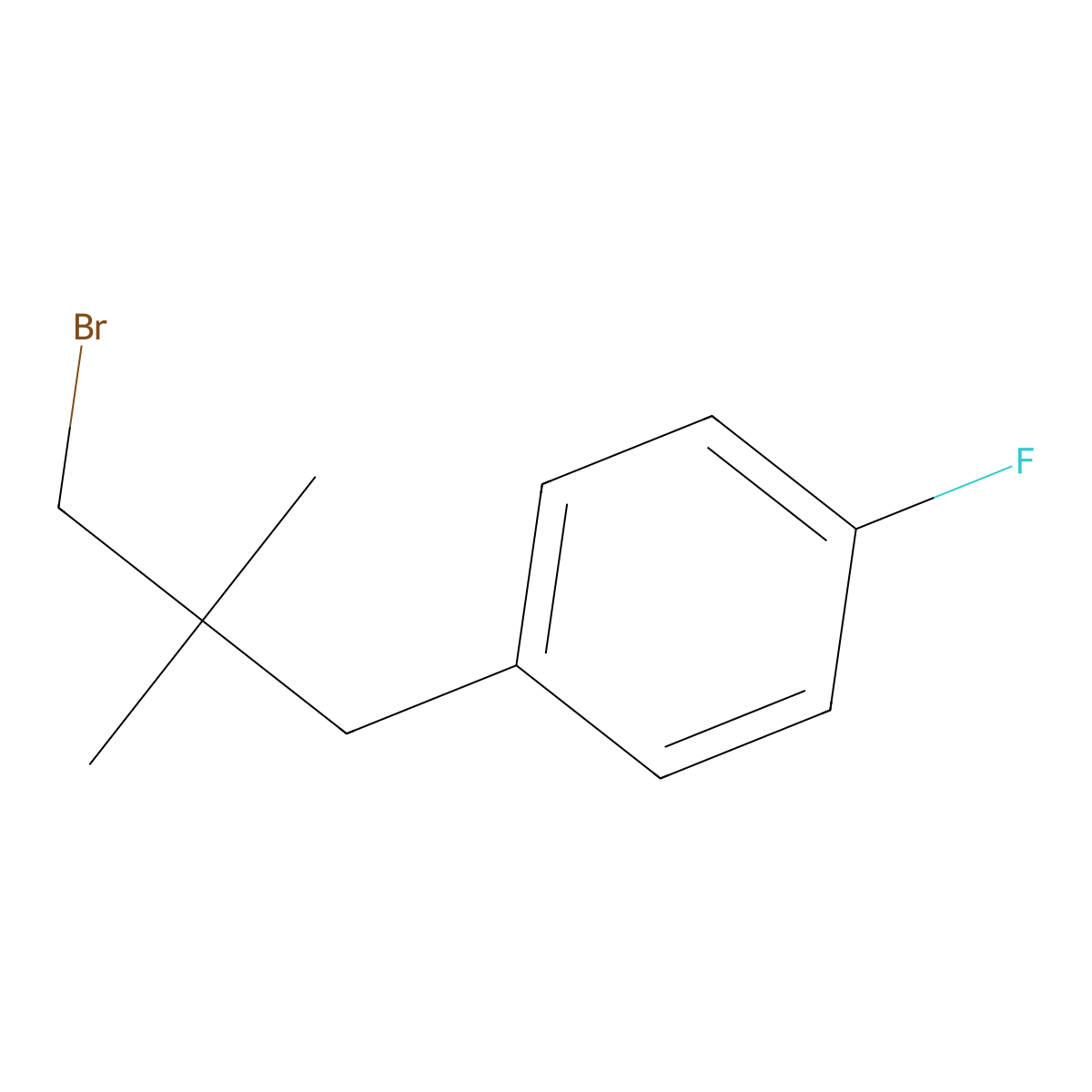 1-(3-Bromo-2,2-dimethylpropyl)-4-fluorobenzene molecular structure, CAS 1467044-66-1