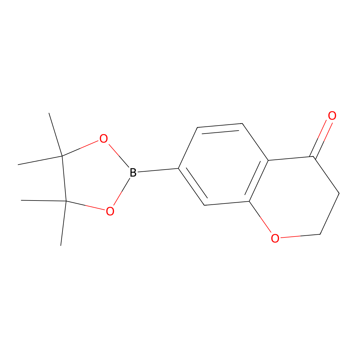 7-(4,4,5,5-Tetramethyl-1,3,2-dioxaborolan-2-yl)chroman-4-one molecular structure, CAS 1467058-04-3