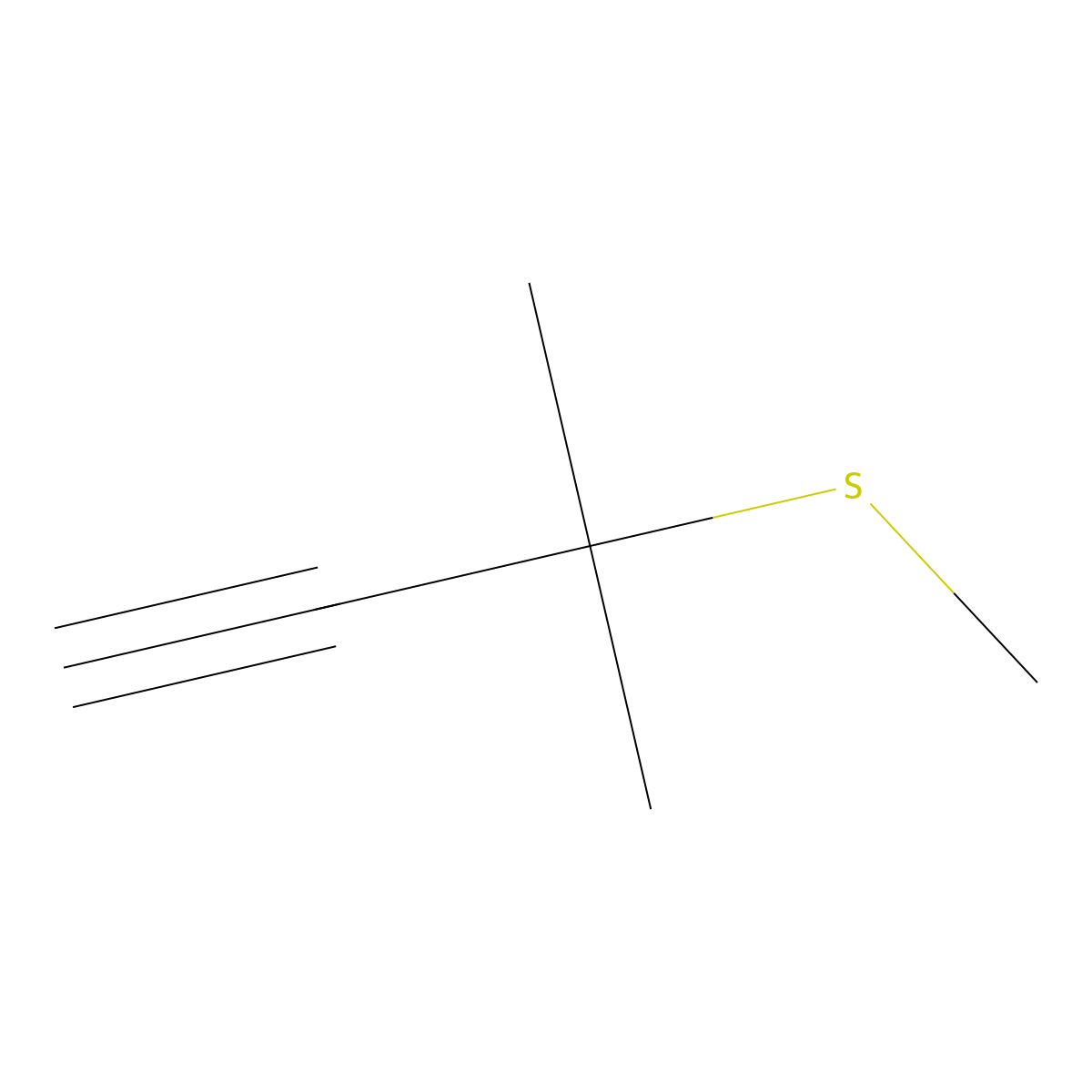 3-Methyl-3-(methylsulfanyl)but-1-yne molecular structure, CAS 1467102-39-1