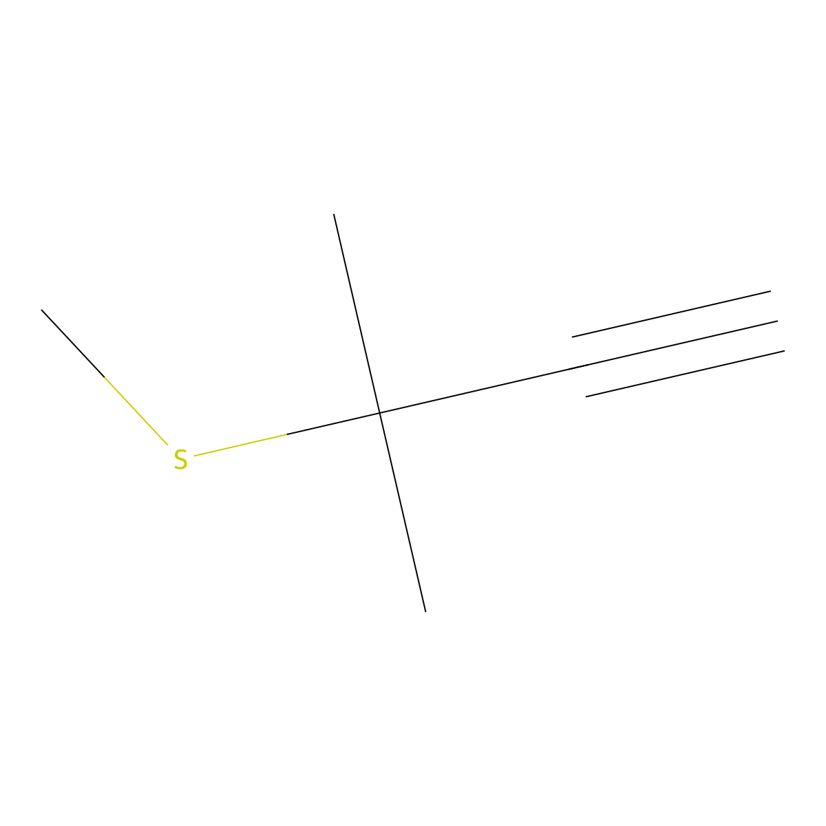 3-Methyl-3-(methylsulfanyl)but-1-yne molecular structure, CAS 1467102-39-1