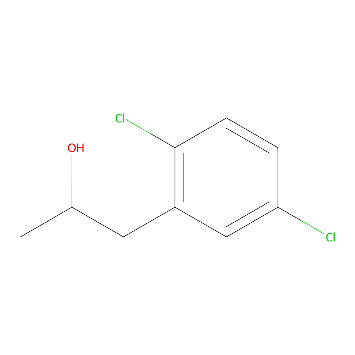 1-(2,5-Dichlorophenyl)propan-2-ol molecular structure, CAS 1467183-61-4