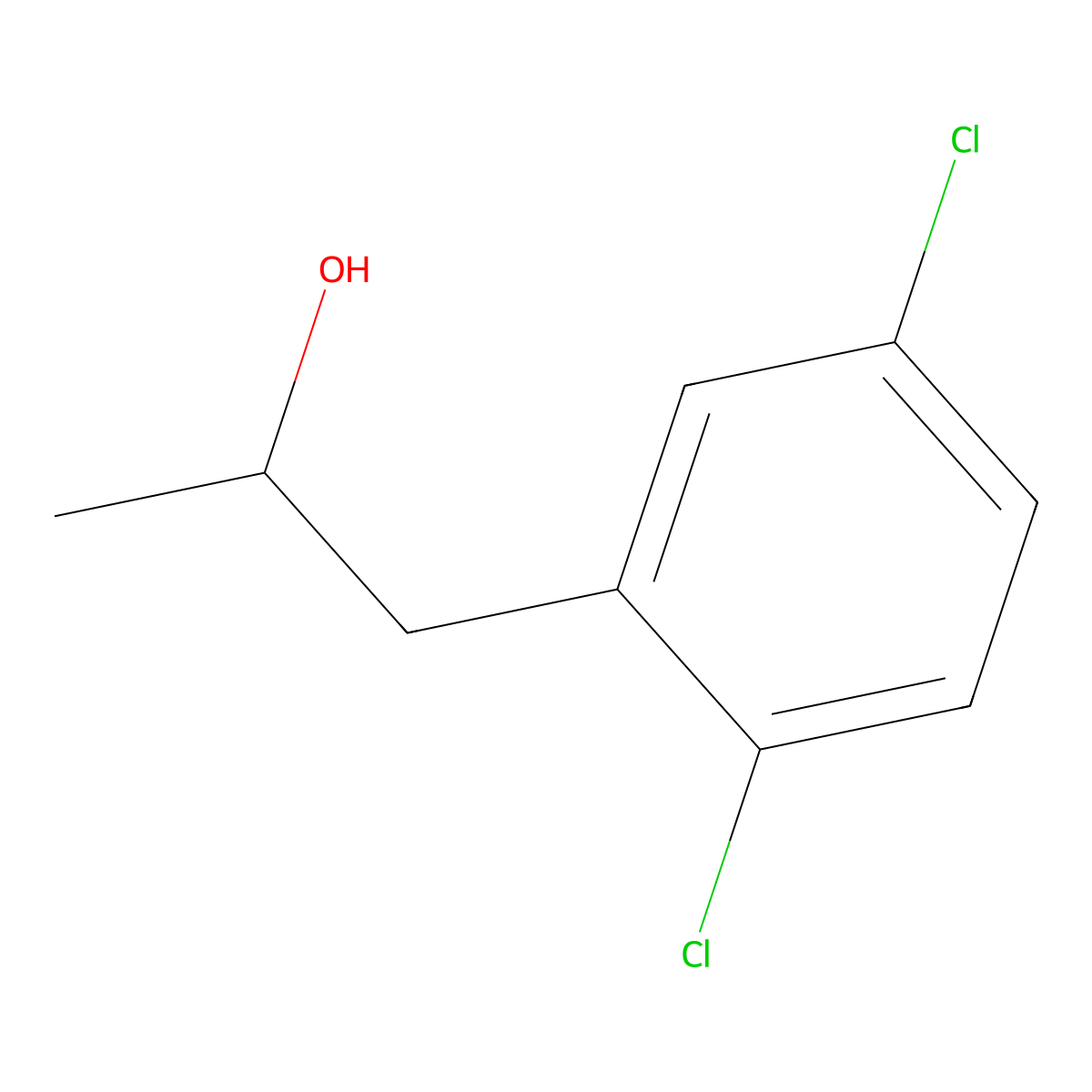 1-(2,5-Dichlorophenyl)propan-2-ol molecular structure, CAS 1467183-61-4