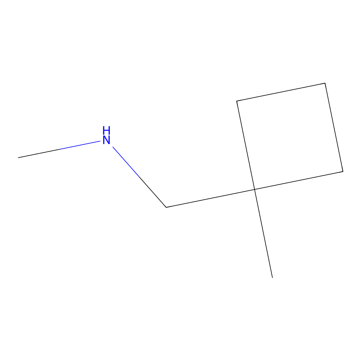 Methyl[(1-methylcyclobutyl)methyl]amine molecular structure, CAS 1467189-94-1