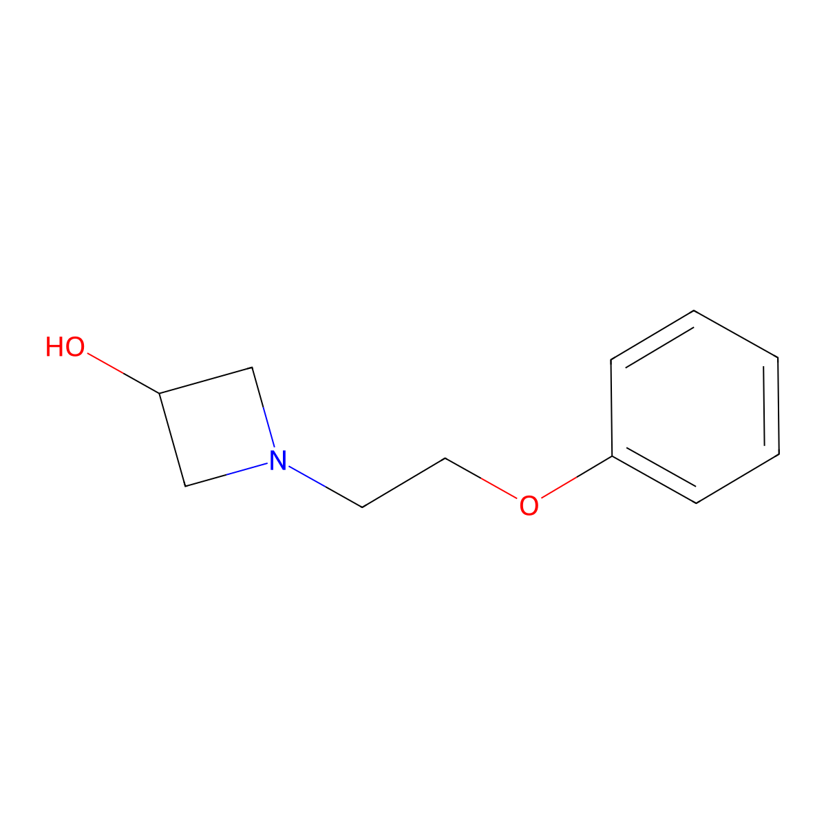 1-(2-Phenoxyethyl)azetidin-3-ol molecular structure, CAS 1467199-37-6