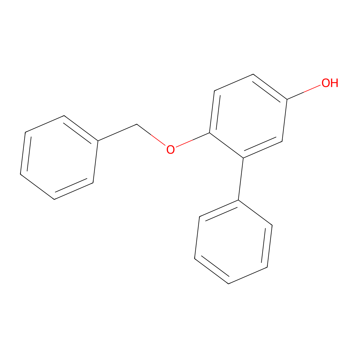 6-(Benzyloxy)-[1,1'-biphenyl]-3-ol molecular structure, CAS 14672-90-3
