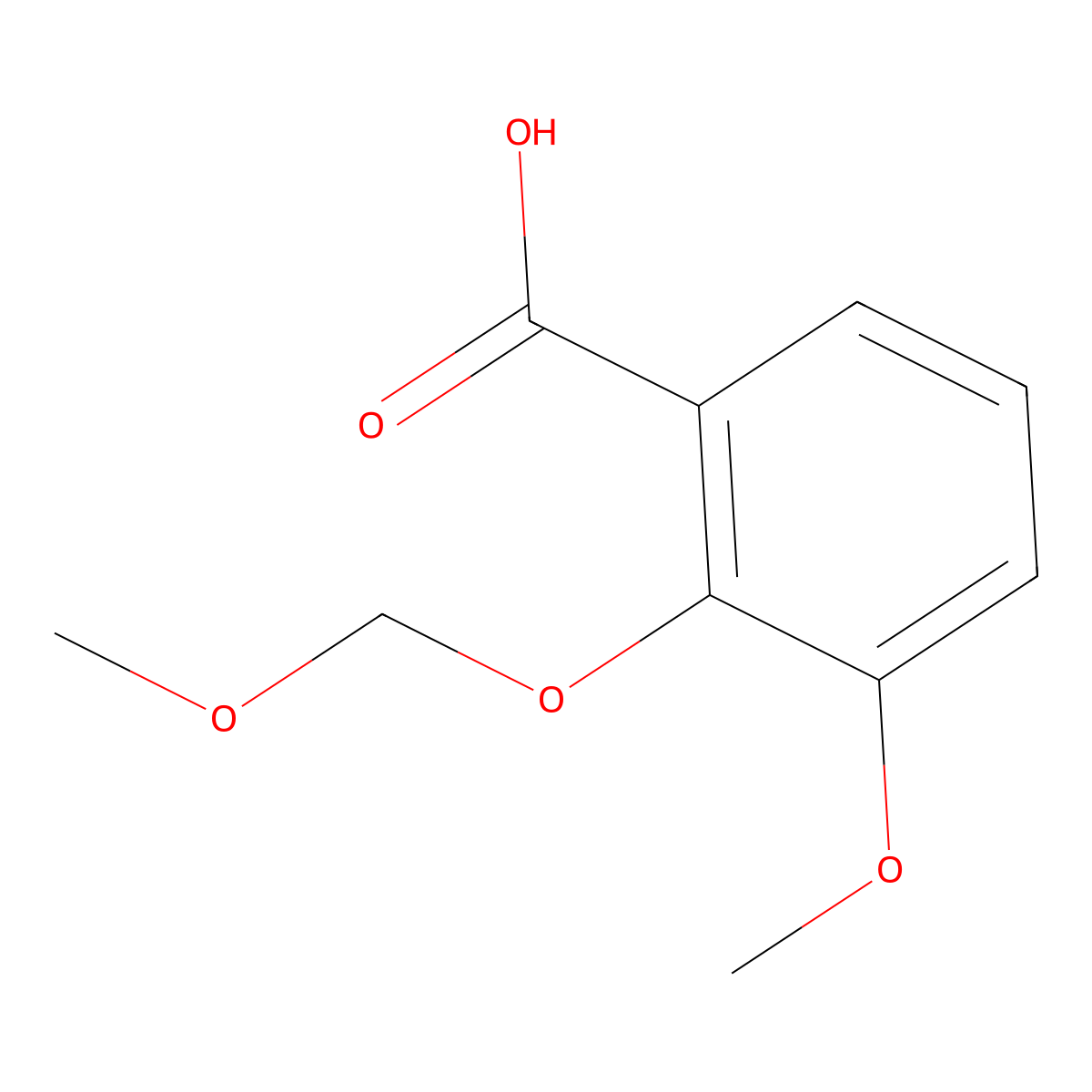 3-Methoxy-2-(methoxymethoxy)benzoic acid molecular structure, CAS 1467210-82-7