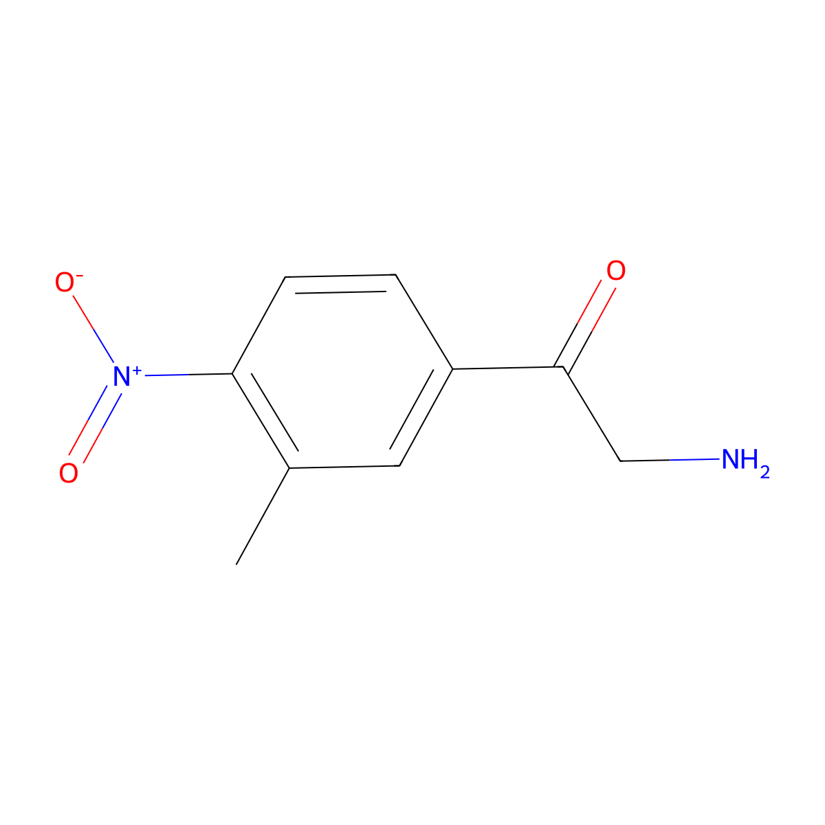 2-Amino-1-(3-methyl-4-nitrophenyl)ethan-1-one molecular structure, CAS 1467224-85-6