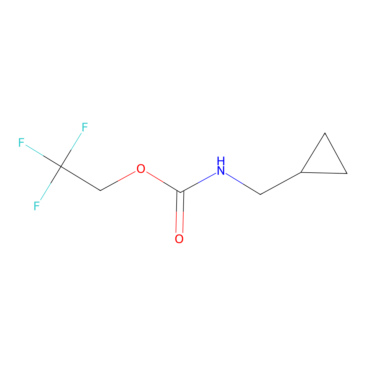 2,2,2-trifluoroethyl N-(cyclopropylmethyl)carbamate molecular structure, CAS 1467290-37-4