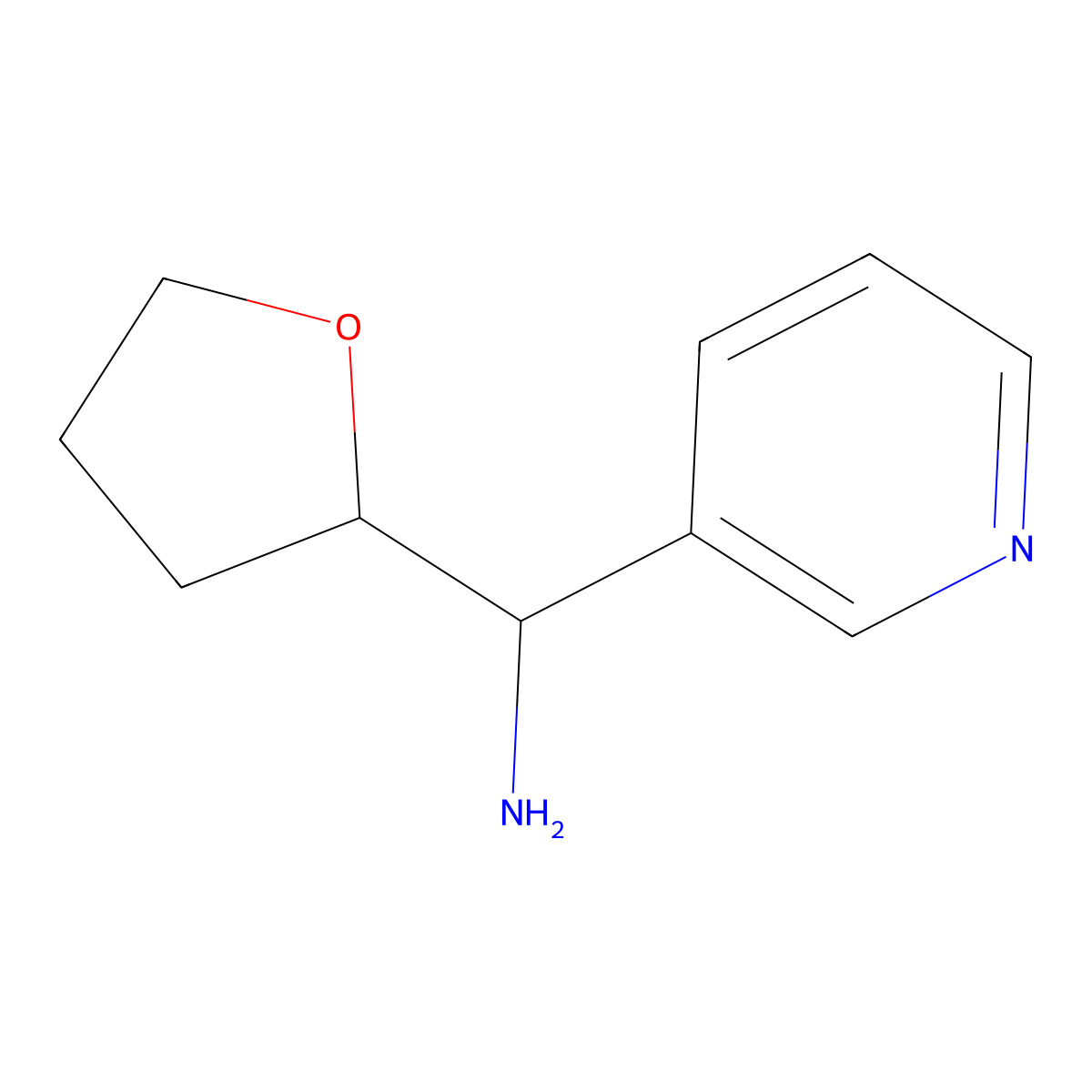 1-(Oxolan-2-yl)-1-(pyridin-3-yl)methanamine molecular structure, CAS 1467294-84-3