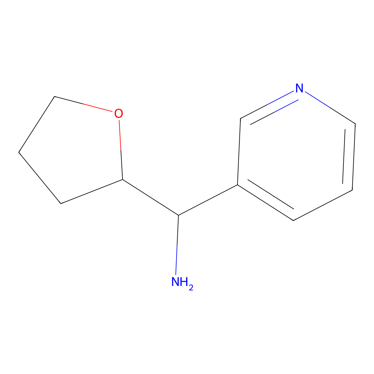 1-(Oxolan-2-yl)-1-(pyridin-3-yl)methanamine molecular structure, CAS 1467294-84-3