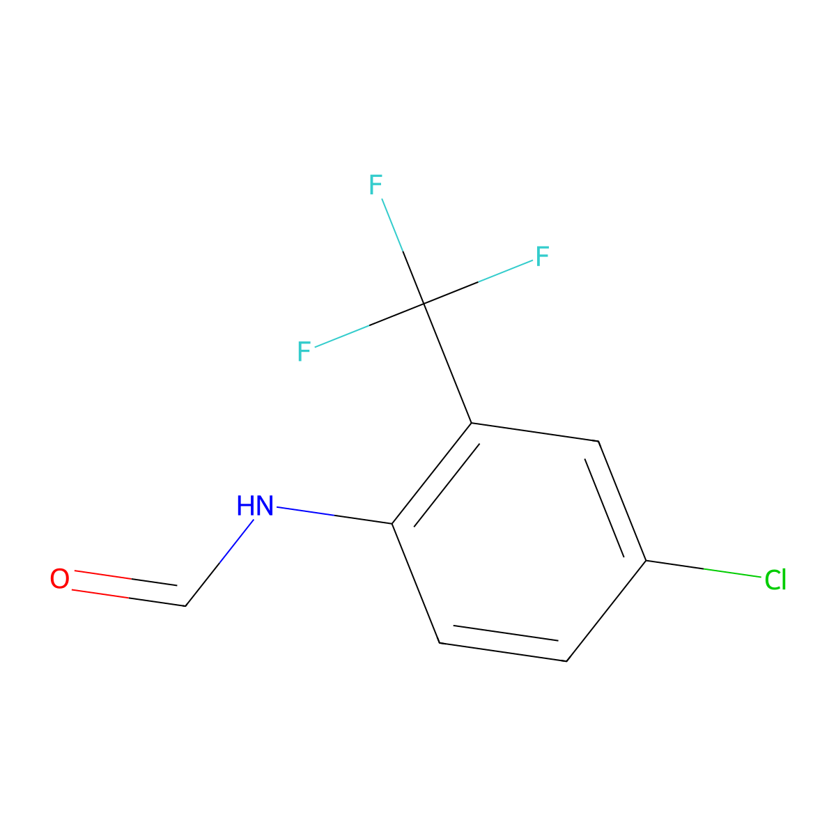 N-[4-chloro-2-(trifluoromethyl)phenyl]formamide molecular structure, CAS 1467311-54-1